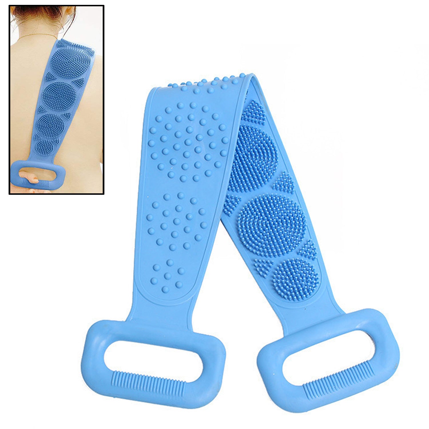 Silicone Body Scrubber Silicone Bath Body Brush (1 Pc  25 Inch) Silicone Body Scrubber Silicone Bath Body Brush (1 Pc  25 Inch)